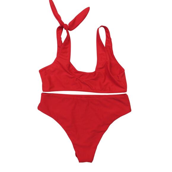 Shein Red Bikini Small Cute Small Bikini Cherry Girl - Picture 2 of 4
